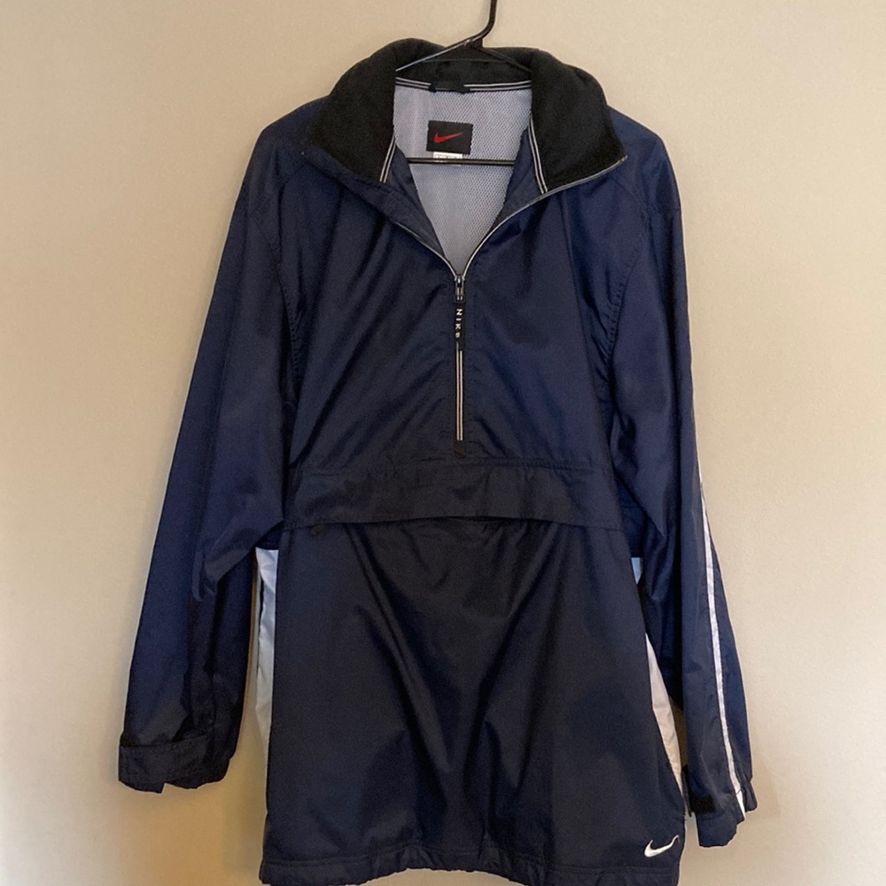 Nike Navy Blue Pullover Jacket RN56323 Golf Raingear Hunting Fishing Outdoor